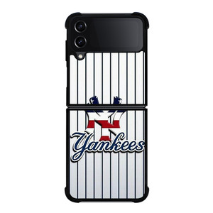 NEW YORK YANKEES USA FLAG STRIPE LOGO Samsung Galaxy Z Flip 4 Case Cover