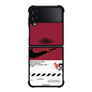 NIKE SWOOSH AIR JORDAN OFF WHITE Samsung Galaxy Z Flip 4 Case Cover