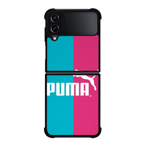 PUMA BLUE PINK LOGO Samsung Galaxy Z Flip 4 Case Cover