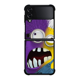 PURPLE HALF MINION CARTOON Samsung Galaxy Z Flip 4 Case Cover