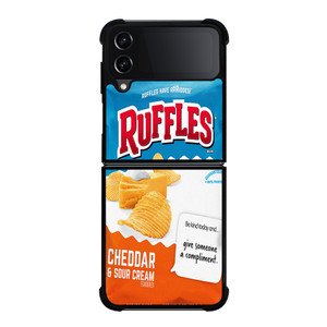 RUFFLES POTATO CHIPS CHEDDAR Samsung Galaxy Z Flip 4 Case Cover RUFFLES POTATO CHIPS CHEDDAR Samsung Galaxy Z Flip 4 Case Cover