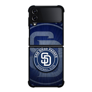 SAN DIEGO PADRES BASEBALL METAL LOGO Samsung Galaxy Z Flip 4 Case Cover