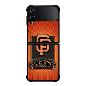 SAN FRANCISCO BASEBALL EMBLEM CARBON Samsung Galaxy Z Flip 4 Case Cover