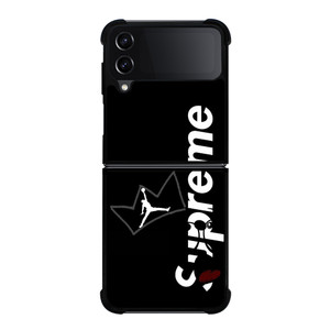 SUPREME AIR JORDAN CROWN Samsung Galaxy Z Flip 4 Case Cover