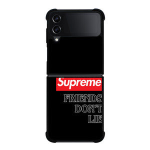 SUPREME STRANGER THINGS FRIENDS DONT LIE Samsung Galaxy Z Flip 4 Case Cover