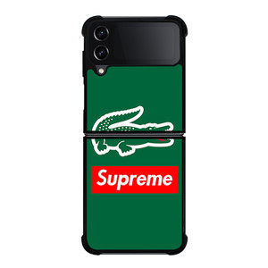 SUPREME X LACOSTE LOGO Samsung Galaxy Z Flip 4 Case Cover