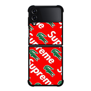 SUPREME X LACOSTE Samsung Galaxy Z Flip 4 Case Cover