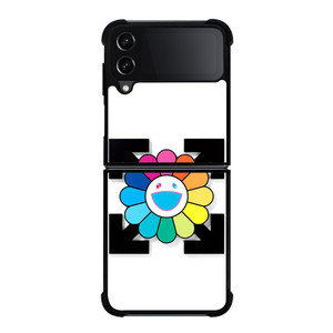 TAKASHI MURAKAMI SMILEY FLOWER OFF WHITE Samsung Galaxy Z Flip 4 Case Cover