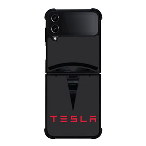 TESLA SILHOUETTE LOGO Samsung Galaxy Z Flip 4 Case Cover