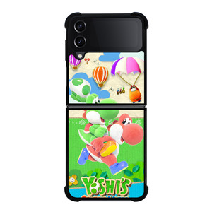 YOSHI CRAFTED WORLD GAMES LOGO Samsung Galaxy Z Flip 4 Case Cover YOSHI CRAFTED WORLD GAMES LOGO Samsung Galaxy Z Flip 4 Case Cover