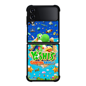 YOSHI CRAFTED WORLD GAMES POSTER Samsung Galaxy Z Flip 4 Case Cover YOSHI CRAFTED WORLD GAMES POSTER Samsung Galaxy Z Flip 4 Case Cover