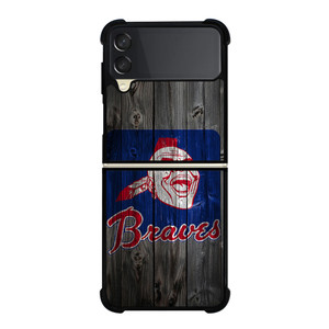 ATLANTA BRAVES BASEBALL WOODEN SYMBOL Samsung Galaxy Z Flip 3 Case Cover