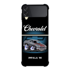 CHEVROLET IMPALA 66 CARTOON Samsung Galaxy Z Flip 3 Case Cover CHEVROLET IMPALA 66 CARTOON Samsung Galaxy Z Flip 3 Case Cover