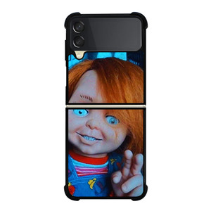CHUCKY DOLL PEACE FINGER Samsung Galaxy Z Flip 3 Case Cover CHUCKY DOLL PEACE FINGER Samsung Galaxy Z Flip 3 Case Cover
