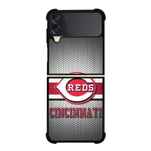 CINCINNATI RED BASEBALL METAL LOGO Samsung Galaxy Z Flip 3 Case Cover CINCINNATI RED BASEBALL METAL LOGO Samsung Galaxy Z Flip 3 Case Cover
