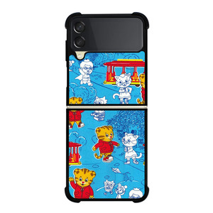 DANIEL TIGER PATTERN Samsung Galaxy Z Flip 3 Case Cover DANIEL TIGER PATTERN Samsung Galaxy Z Flip 3 Case Cover