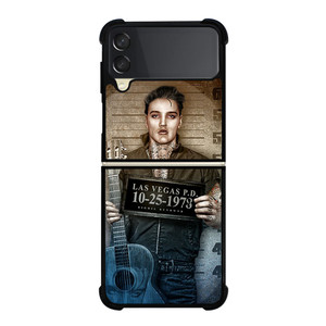 ELVIS PRESLEY MUGSHOT Samsung Galaxy Z Flip 3 Case Cover ELVIS PRESLEY MUGSHOT Samsung Galaxy Z Flip 3 Case Cover