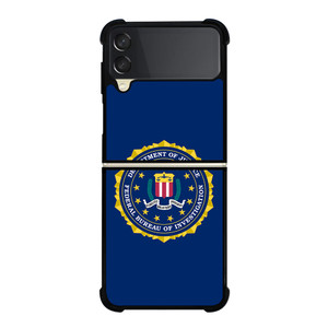 FBI BADGE BLUE Samsung Galaxy Z Flip 3 Case Cover FBI BADGE BLUE Samsung Galaxy Z Flip 3 Case Cover
