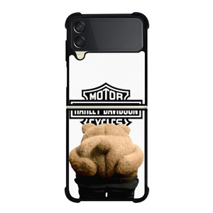 HARLEY DAVIDSON MOTOR KISS MY ASS Samsung Galaxy Z Flip 3 Case Cover