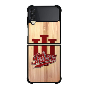 INDIANA HOOSIERS WOOD LOGO Samsung Galaxy Z Flip 3 Case Cover