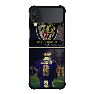 LAMAR JACKSON KING OF THE NORTH Samsung Galaxy Z Flip 3 Case Cover