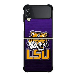 LSU TIGERS WOOD EMBLEM Samsung Galaxy Z Flip 3 Case Cover