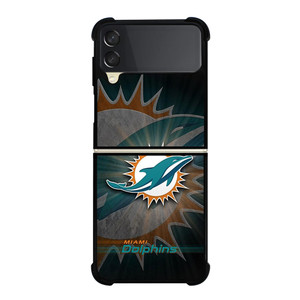 MIAMI DOLPHINS FOOTBALL METAL LOGO Samsung Galaxy Z Flip 3 Case Cover MIAMI DOLPHINS FOOTBALL METAL LOGO Samsung Galaxy Z Flip 3 Case Cover