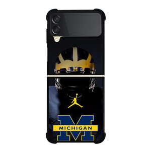 MICHIGAN WOLVERINES FOOTBALL AIR JORDAN Samsung Galaxy Z Flip 3 Case Cover MICHIGAN WOLVERINES FOOTBALL AIR JORDAN Samsung Galaxy Z Flip 3 Case Cover