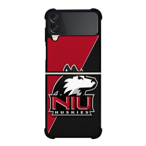 NIU NORTH ILLINOIS HUSKIES CARBON LOGO Samsung Galaxy Z Flip 3 Case Cover