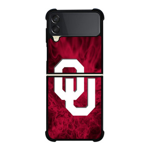 OKLAHOMA SOONERS SMOKED LOGO Samsung Galaxy Z Flip 3 Case Cover