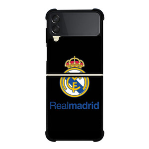 REAL MADRID FOOTBALL BLACK LOGO Samsung Galaxy Z Flip 3 Case Cover