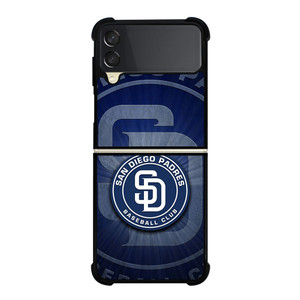 SAN DIEGO PADRES BASEBALL METAL LOGO Samsung Galaxy Z Flip 3 Case Cover