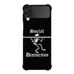 SOCIAL DISTORTION ROCK BAND SKULL SYMBOL Samsung Galaxy Z Flip 3 Case Cover
