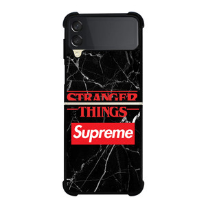 STRANGER THINGS X SUPREME LOGO Samsung Galaxy Z Flip 3 Case Cover
