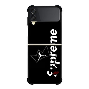 SUPREME AIR JORDAN CROWN Samsung Galaxy Z Flip 3 Case Cover