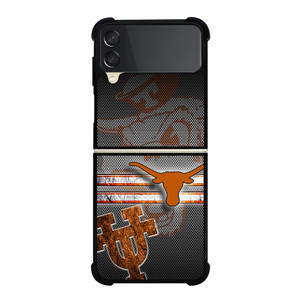 TEXAS LONGHORNS METAL SYMBOL Samsung Galaxy Z Flip 3 Case Cover