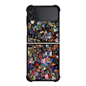 VHS CASSETTE TAPE HORROR MOVIES COLLECTION Samsung Galaxy Z Flip 3 Case Cover