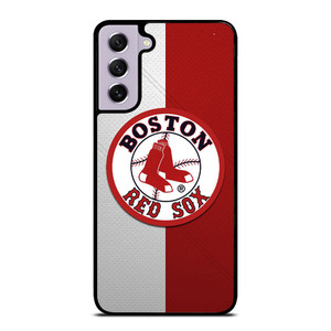 BOSTON RED SOX LEATHER LOGO Samsung Galaxy S21 FE Case Cover