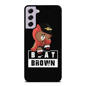 BROWN BEAR BEATS MUSIC CARTOON Samsung Galaxy S21 FE Case Cover