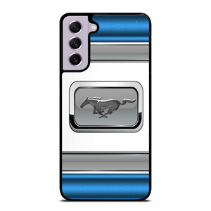 FORD MUSTANG BLUE METAL EMBLEM Samsung Galaxy S21 FE Case Cover