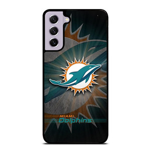 MIAMI DOLPHINS FOOTBALL METAL LOGO Samsung Galaxy S21 FE Case Cover