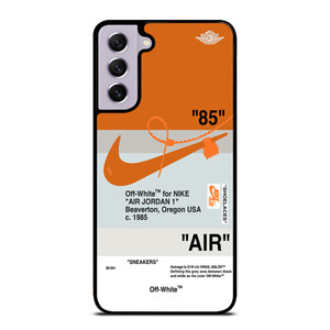 NIKE AIR JORDAN 1 OFF WHITE ORANGE Samsung Galaxy S21 FE Case Cover NIKE AIR JORDAN 1 OFF WHITE ORANGE Samsung Galaxy S21 FE Case Cover