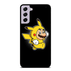 SUPER MARIO BROS X PIKACHU POKEMON Samsung Galaxy S21 FE Case Cover SUPER MARIO BROS X PIKACHU POKEMON Samsung Galaxy S21 FE Case Cover