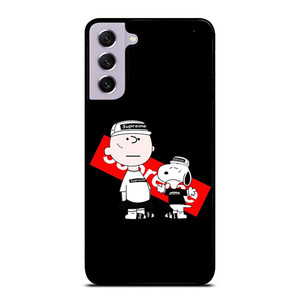 SUPREME SNOOPY AND CHARLIE BROWN Samsung Galaxy S21 FE Case Cover SUPREME SNOOPY AND CHARLIE BROWN Samsung Galaxy S21 FE Case Cover