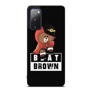 BROWN BEAR BEATS MUSIC CARTOON Samsung Galaxy S20 FE Case Cover