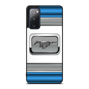 FORD MUSTANG BLUE METAL EMBLEM Samsung Galaxy S20 FE Case Cover