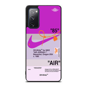 NIKE AIR JORDAN 1 OFF WHITE PURPLE Samsung Galaxy S20 FE Case Cover NIKE AIR JORDAN 1 OFF WHITE PURPLE Samsung Galaxy S20 FE Case Cover