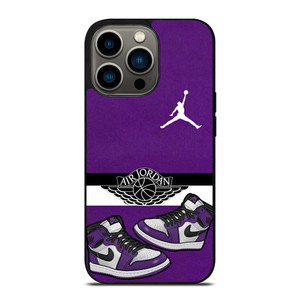 AIR JORDAN PURPLE LOGO iPhone 13 Pro Case Cover