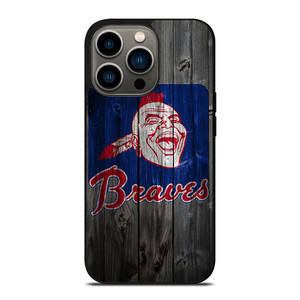 ATLANTA BRAVES BASEBALL WOODEN SYMBOL iPhone 13 Pro Case Cover ATLANTA BRAVES BASEBALL WOODEN SYMBOL iPhone 13 Pro Case Cover