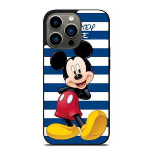 DISNEY MICKEY MOUSE BLUE STRIPE iPhone 13 Pro Case Cover